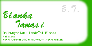 blanka tamasi business card